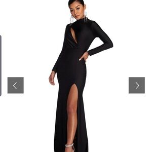 Windsor black long sleeve dress